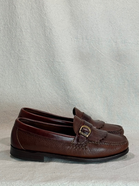 H.S. Trask Kiltie Buckle Strap Loafers Mens Size 9.5M main image 7